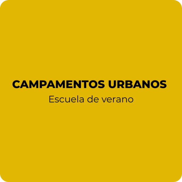 Campamento urbano. 13 al 17 de julio. De 8:00 a 17:00
